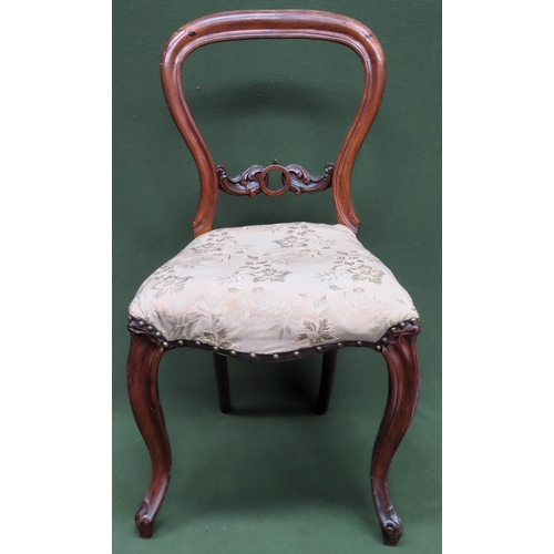 89 - 20th century Single crownback chair. Approx. 96cm H