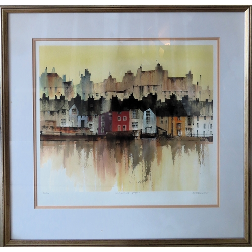 103 - 'SFH' Possibly SF Hollins - Pencil signed limited edition polychrome print - Reflective View. No. 8/... 