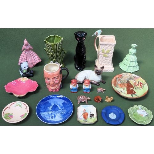186 - Various ceramics including Royal Copenhagen, Beswick, Wade, Royal Doulton