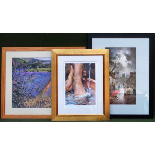 67 - Pencil signed Limited Edition framed print, plus two other framed prints