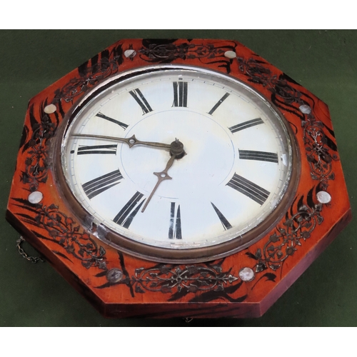 81 - Wall mounting Octagonal school style clock