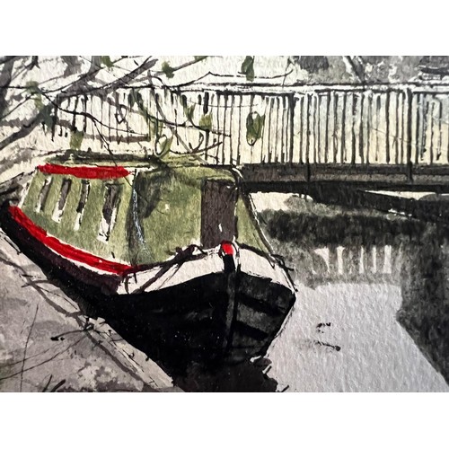 85 - WATERCOLOUR, THE WINKWELL, APPROX 22 x 32cm