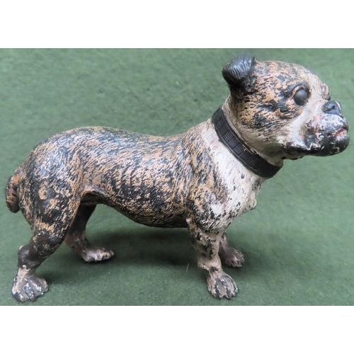 128 - Small cold painted bronze figure of a pug, in the manner of Bergman. Approx. 8.5cms H