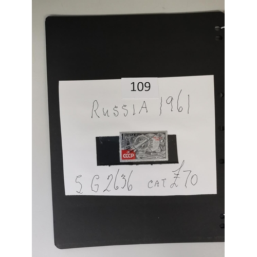 109 - MIXED WORLD.  SPACE THEMATICS. M and U collection of 1956-64 issues incl. Russia SG2636 UM and N. Vi... 