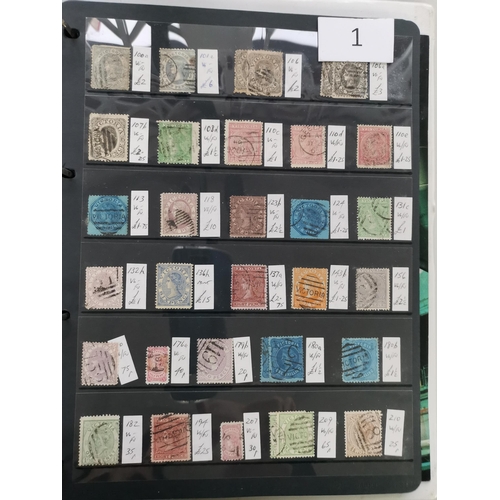 1 - VIDEO AVAILABLE. MIXED WORLD.  BC M and U ranges on stocksheets in binder  each with SG number and p... 