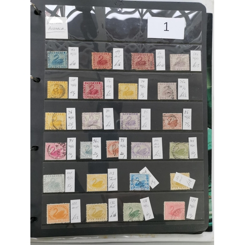 1 - VIDEO AVAILABLE. MIXED WORLD.  BC M and U ranges on stocksheets in binder  each with SG number and p... 