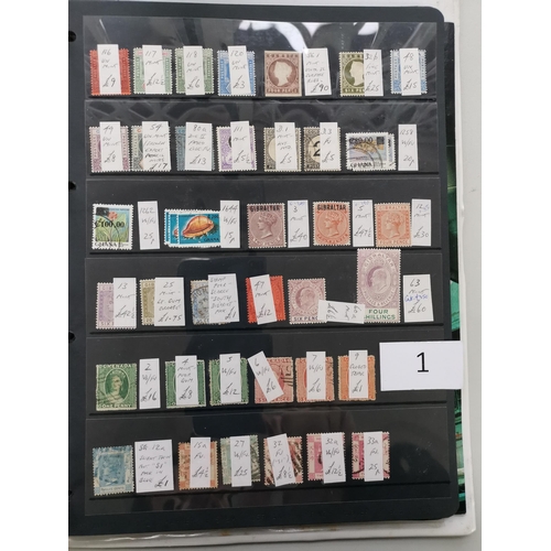 1 - VIDEO AVAILABLE. MIXED WORLD.  BC M and U ranges on stocksheets in binder  each with SG number and p... 