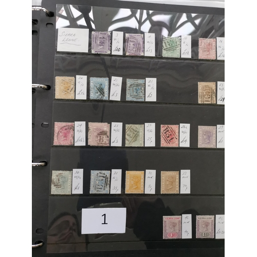 1 - VIDEO AVAILABLE. MIXED WORLD.  BC M and U ranges on stocksheets in binder  each with SG number and p... 