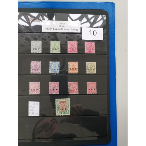 10 - MIXED WORLD.  Mint KGV on stocksheets in binder incl. Newfoundland 1919 Contingent set  New Guinea o... 