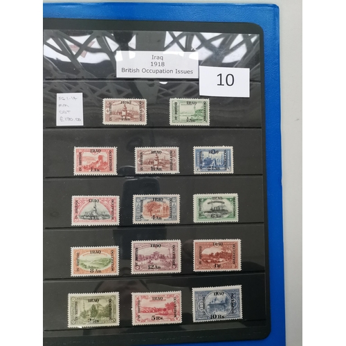 10 - MIXED WORLD.  Mint KGV on stocksheets in binder incl. Newfoundland 1919 Contingent set  New Guinea o... 