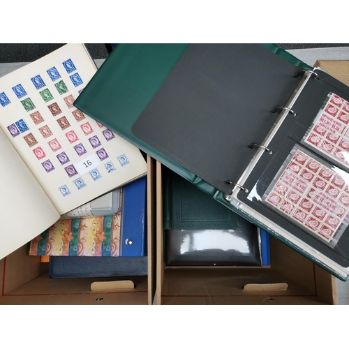 16 - MIXED WORLD.  A collection in various binders in 2 cartons  many covers/cards incl. Pacific Islands ... 