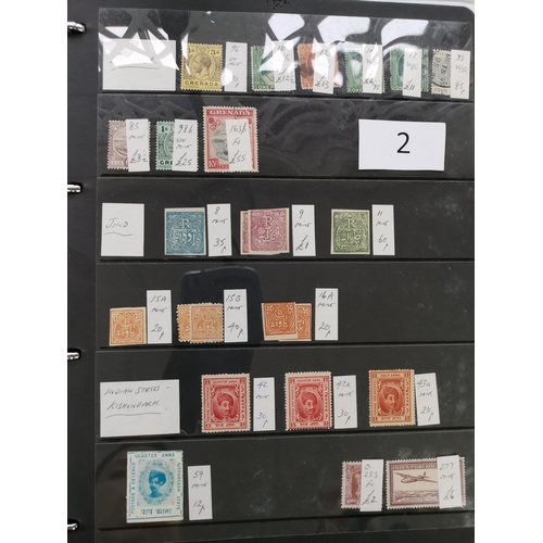 2 - VIDEO AVAILABLE. MIXED WORLD.  BC M and U ranges on stocksheets in binder  each with SG numbers and ... 