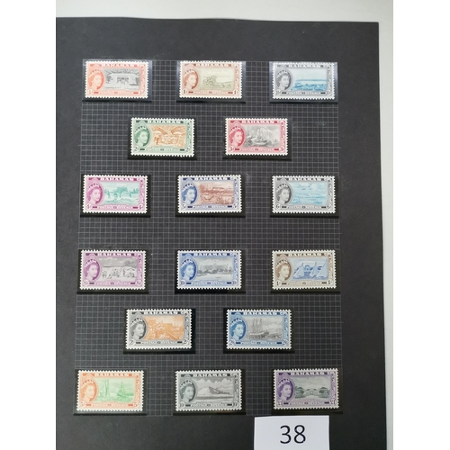 38 - MIXED WORLD.  Mainly KGVI M or UM defins incl. Basutoland to 10/-  Seychelles to 10r etc. (110)