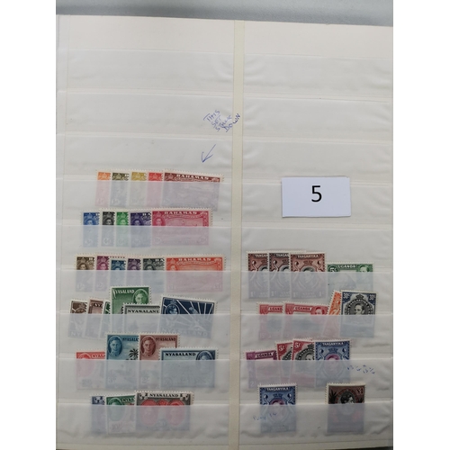 5 - MIXED WORLD.  Collection of KGVI and early QE defins in stockbook  M  and mainly unmounted  incl. KU... 