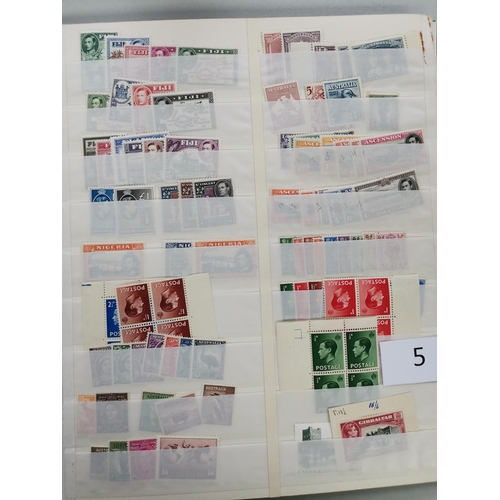 5 - MIXED WORLD.  Collection of KGVI and early QE defins in stockbook  M  and mainly unmounted  incl. KU... 