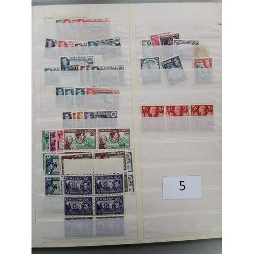 5 - MIXED WORLD.  Collection of KGVI and early QE defins in stockbook  M  and mainly unmounted  incl. KU... 