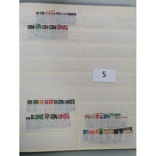 5 - MIXED WORLD.  Collection of KGVI and early QE defins in stockbook  M  and mainly unmounted  incl. KU... 