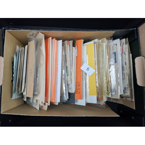 6 - MIXED WORLD.  POSTAL HISTORY. An interesting collection loose in box  mainly Sudan with many 1930's ... 