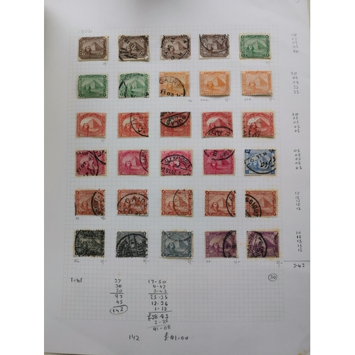 176 - EGYPT.  General early to middle period M and U collections on leaves. (100's)