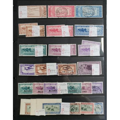 102 - M and U collection on stocksheets in binder  incl. 1926 Agriculture x 2 sets  1933 Aviation M and U ... 