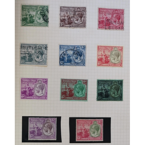 14 - Mainly M collection of BC in 2 albums  with Gibraltar incl. KGV to £1  Trinidad and Tobago incl. KGV... 