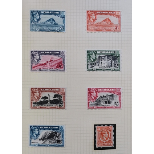 14 - Mainly M collection of BC in 2 albums  with Gibraltar incl. KGV to £1  Trinidad and Tobago incl. KGV... 