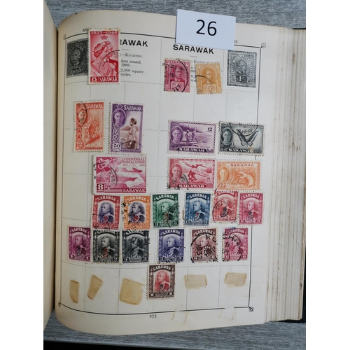 26 - World early to middle period in Triumph album  useful M oddments  with main value in BC. (many 100's... 