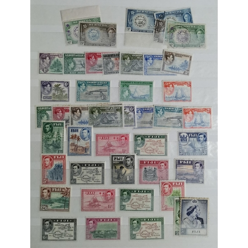 28 - BC ranges in 3 stockbooks and envelope incl. a general Australian States used  much M or UM incl. KG... 