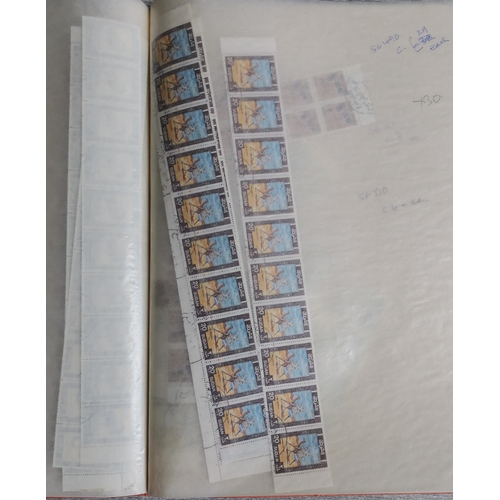 363 - FU stock of c. 1990 defins  many blocks and strips  incl. £1 Camel x 62  and 1991 (1 July) x 30 sets... 