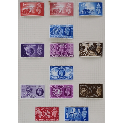 375 - 1887-1954 M collection on leaves (in old cellophane packets)  some mixed condition seen with 1887-92... 