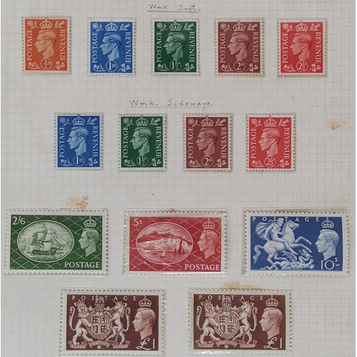 375 - 1887-1954 M collection on leaves (in old cellophane packets)  some mixed condition seen with 1887-92... 