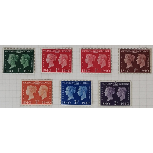 375 - 1887-1954 M collection on leaves (in old cellophane packets)  some mixed condition seen with 1887-92... 