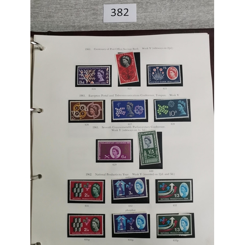 382 - KGVI-QE UM collection in printed album  1937-1970 basic issues largely complete  incl. all KGVI high... 