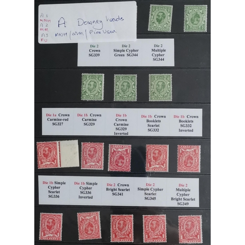 384 - Range on stocksheets incl. 1840 1d black used  M incl. 1911 1d p.15 x 14 corner control block of 12 ... 