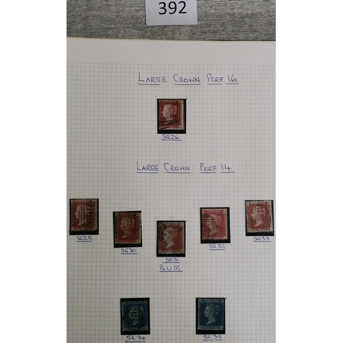 392 - QV-KGVI mainly used collection incl. a poor 1840 1d black  1864 1d's apparently complete to Pl.220  ... 