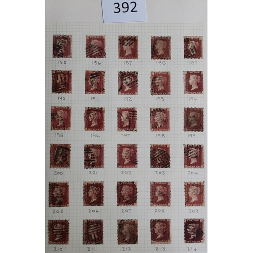 392 - QV-KGVI mainly used collection incl. a poor 1840 1d black  1864 1d's apparently complete to Pl.220  ... 