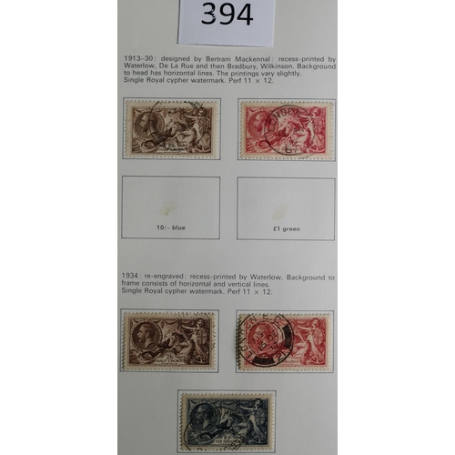 394 - FU collection 1902-77 in Collecta album  incl. KEVII to 10/-  KGV vals to 10/-  KGVI basic issues co... 