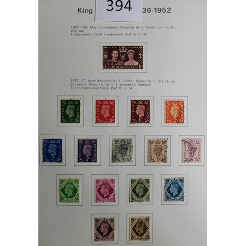 394 - FU collection 1902-77 in Collecta album  incl. KEVII to 10/-  KGV vals to 10/-  KGVI basic issues co... 