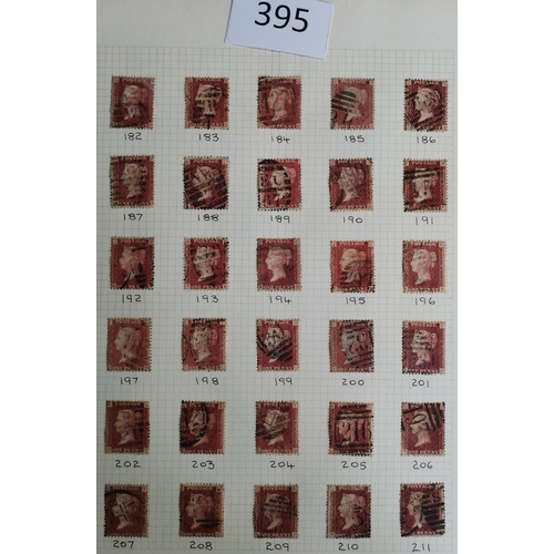 395 - QV-KGVI collection incl. 1840 1d black  1864 1d plates apparently nearly complete to Pl.224  QV Surf... 