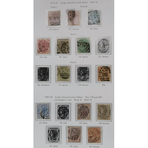 419 - A collection on printed leaves incl. 1840 1d black and 2d blue good used with 4 margins  1864 1d's t... 