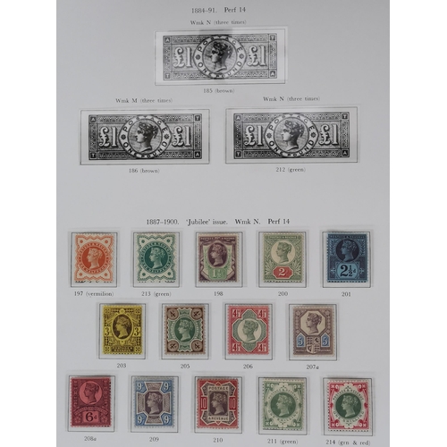 419 - A collection on printed leaves incl. 1840 1d black and 2d blue good used with 4 margins  1864 1d's t... 