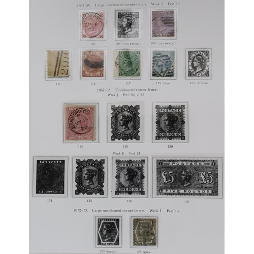 419 - A collection on printed leaves incl. 1840 1d black and 2d blue good used with 4 margins  1864 1d's t... 