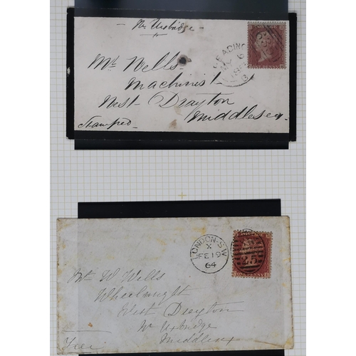 429 - Used collection all leaves  mixed condition with 1840 1d blacks (15)  2d blue (2)  1841  later from ... 