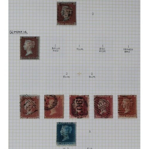 429 - Used collection all leaves  mixed condition with 1840 1d blacks (15)  2d blue (2)  1841  later from ... 