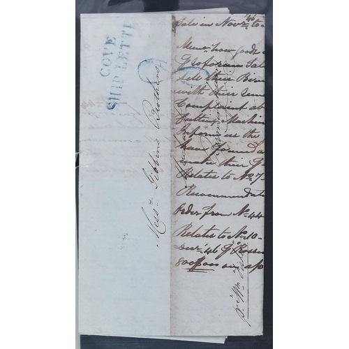 451 - 1840's x 17 covers from Rio de Janeiro to Gibbons Brothers  Birmingham  markings include 