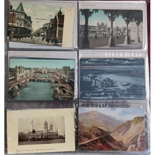 46 - POSTCARDS. A diverse range in large album. (approx. 300 cards)