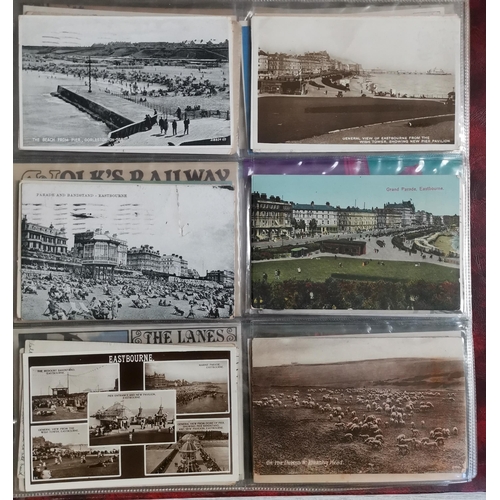 46 - POSTCARDS. A diverse range in large album. (approx. 300 cards)