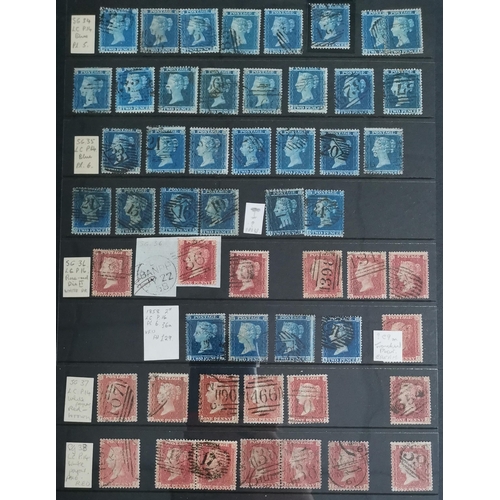 469 - 1854-58 1d and 2d STARS. Collection on stocksheets with duplication incl. wmks/perfs  good range of ... 