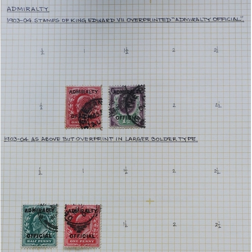 487 - Surface Printed mainly used  (some lighter cancels) collection on leaves  few useful unused/o.g. wit... 