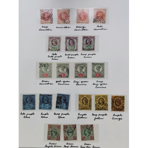 489 - Surface Printed used collection on leaves to 10/- (2)  well above average condition  and incl. fine ... 